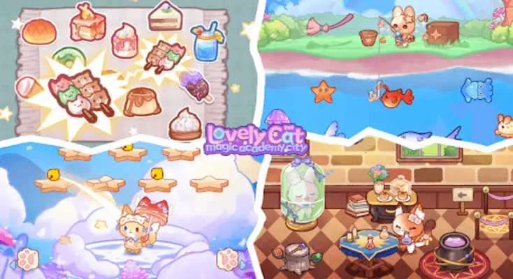 Lovely Cat Magic Academy City android App screenshot 1